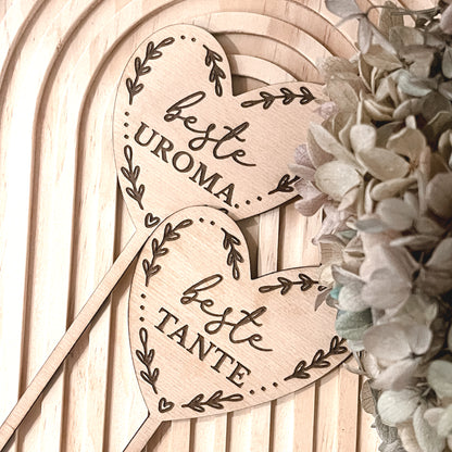 Stecker | Blumenstecker * Beste Mama | Oma | Schwester | Freundin * 4 Designs * SVG Laserdatei