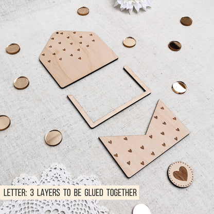 Briefumschlag mit Blumen * für Gutschein | Geld | Banknoten * Geschenk Geburtstag + diverse Anlässe* mit Buttons * SVG Laserdatei