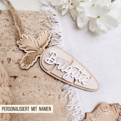 Karotten Anhänger Namensschild * personalisierbare Osterkarotte * Bundle * SVG Laserdatei + Plotterdatei