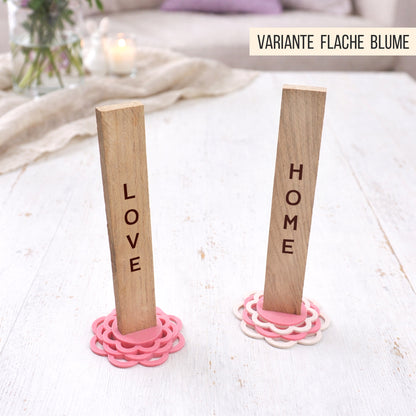 Blumen-Halter für Klötzchen * Vertikaler Klötzchen Aufsteller * STL + 3MF 3D Druckdatei