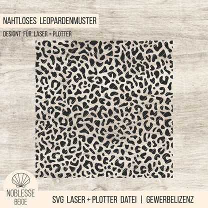 Leopardenmuster * nahtlos * SVG Laserdatei + Plotterdatei