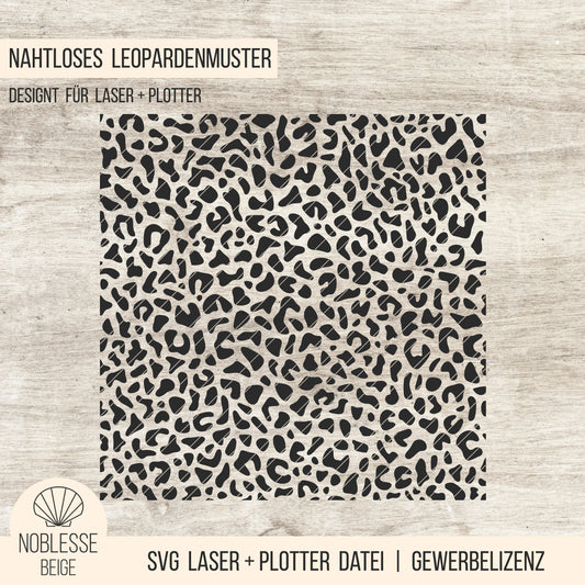 Leopardenmuster * nahtlos * SVG Laserdatei + Plotterdatei