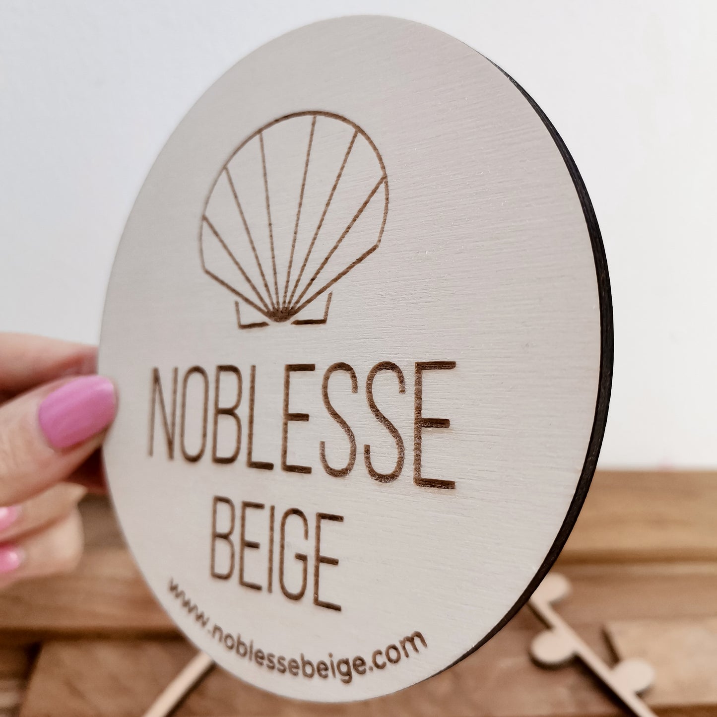 Logo Scheibe * Personalisiert mit Ihrem Fimenlogo & Wunschtext * Standard Design