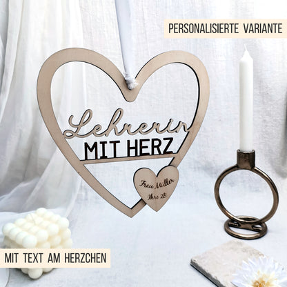 Loop in Herzform * Lehrer | Lehrerin mit Herz * Geschenk für Lehrer * Bundle * SVG Laserdatei