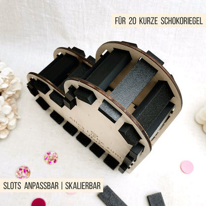 Herz Aufsteller für kurze Schokoriegel * Muttertag * 3mm | 4mm | 6mm * Bundle * SVG Laserdatei