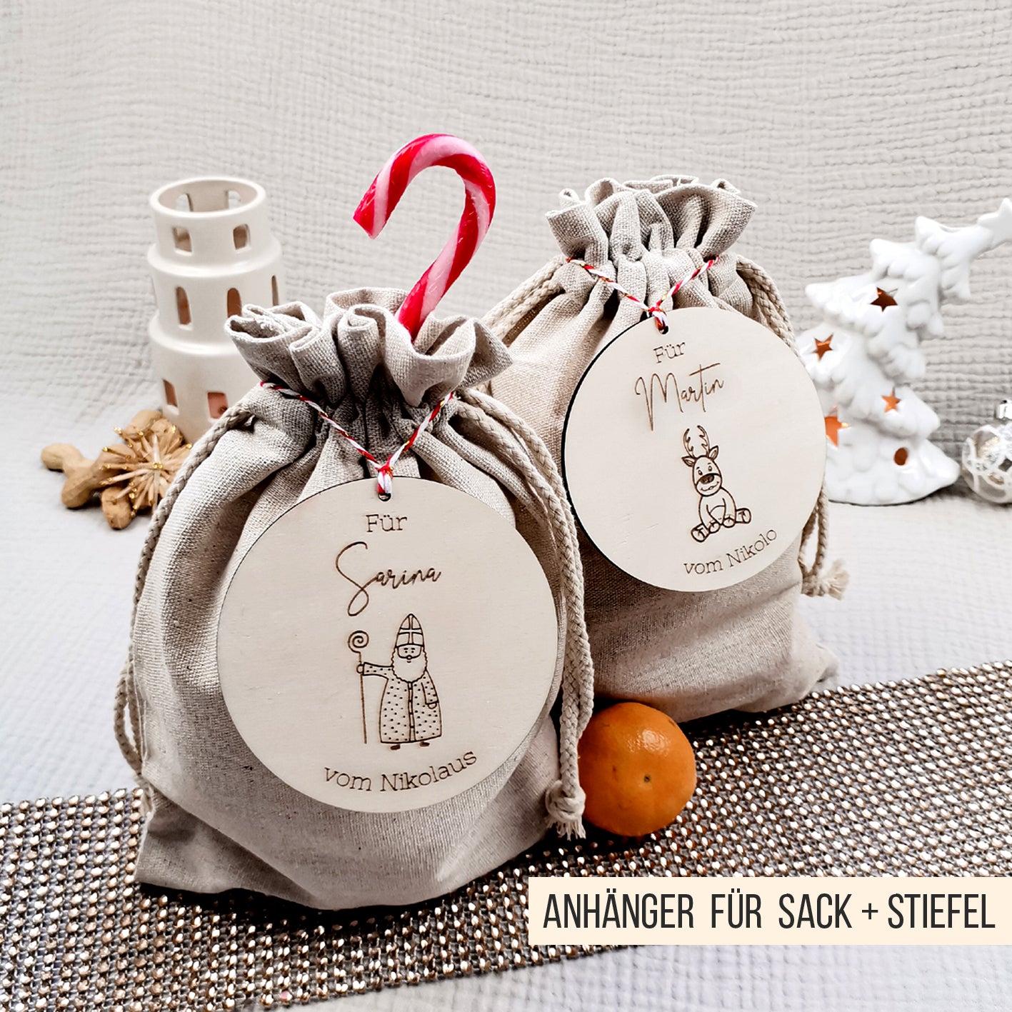 Nikolaus Geschenk Anhänger für Kinder * Bundle * SVG Laserdatei