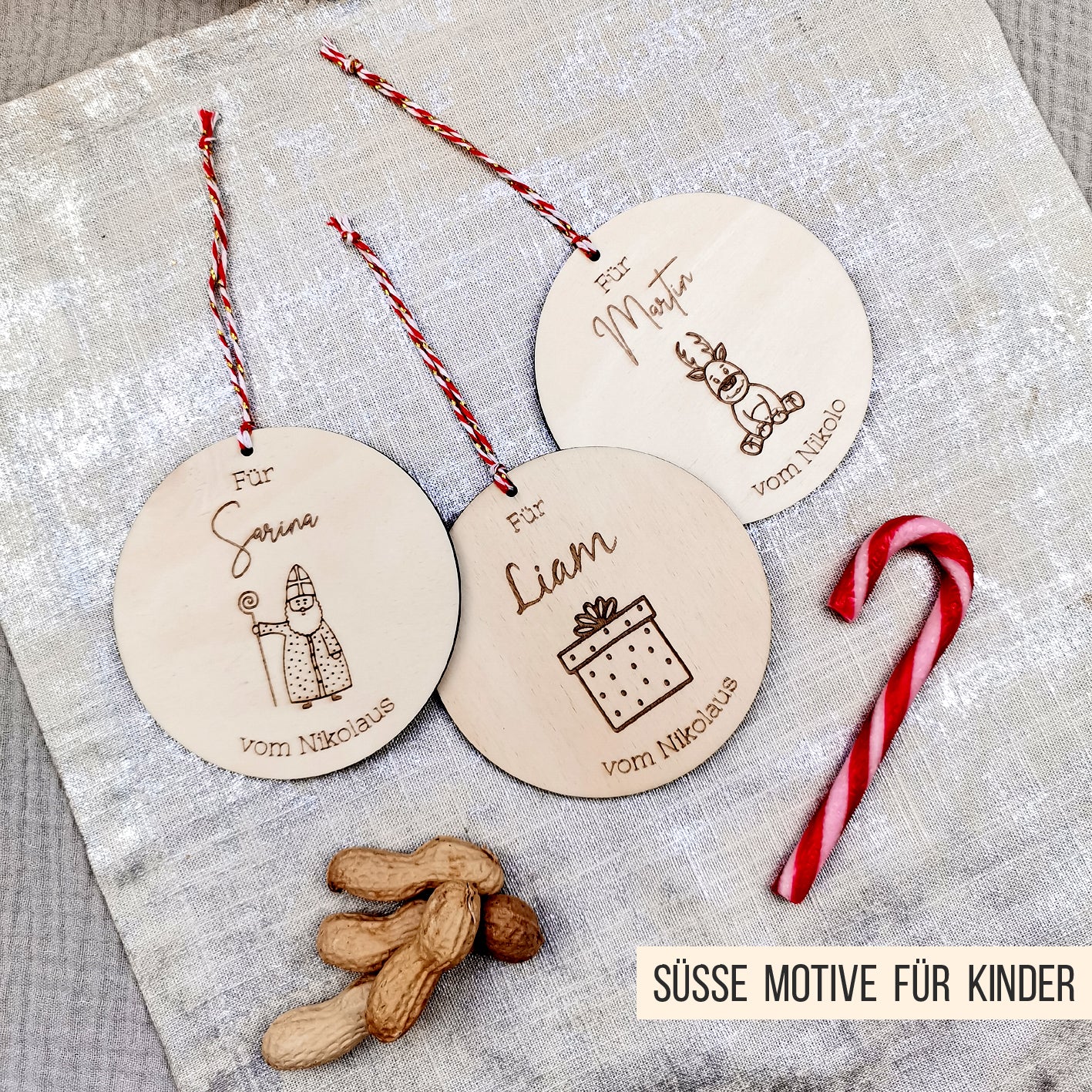 Nikolaus Geschenk Anhänger für Kinder * Bundle * SVG Laserdatei