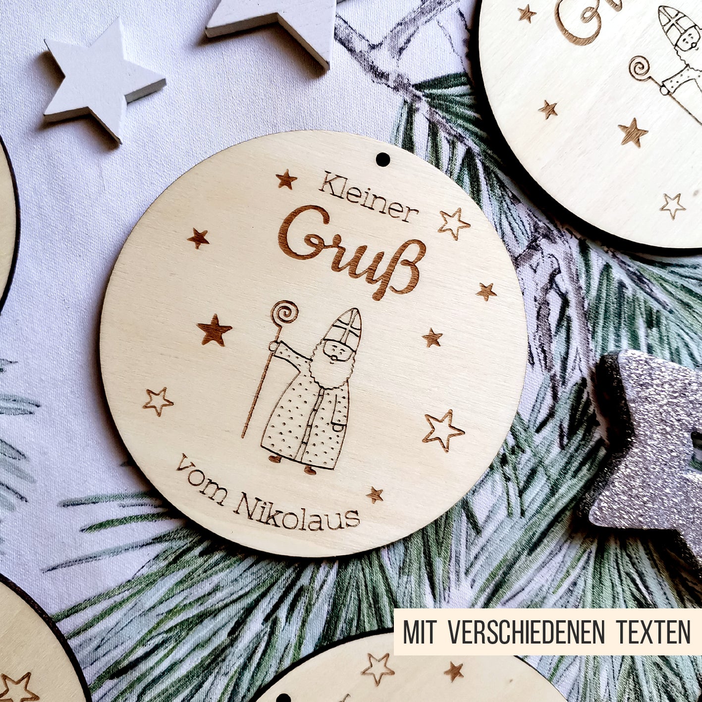 Nikolaus Geschenk Anhänger für Kinder * Bundle * SVG Laserdatei