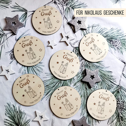 Nikolaus Geschenk Anhänger für Kinder * Bundle * SVG Laserdatei