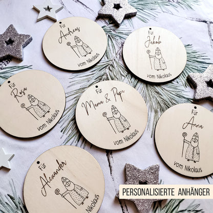 Nikolaus Geschenk Anhänger für Kinder * Bundle * SVG Laserdatei