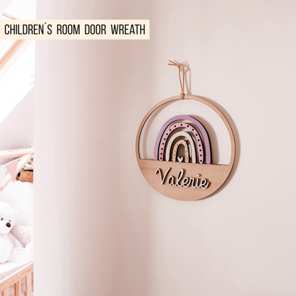 Regenbogen Loop * Schild | Türschild * personalisierbar * Bundle * SVG Laserdatei