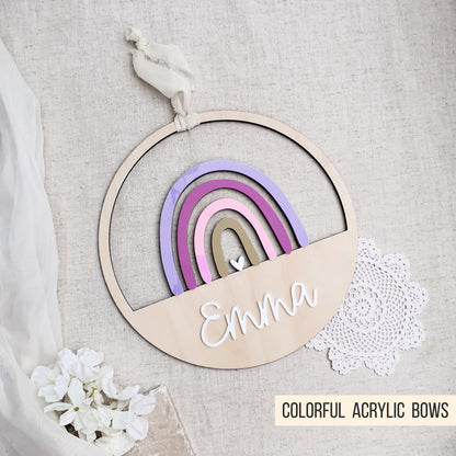Regenbogen Loop * Schild | Türschild * personalisierbar * Bundle * SVG Laserdatei