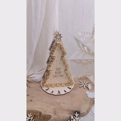 Adventskalender Weihnachtsbaum für Schokoriegel * 3mm | 4mm | 6mm * Bundle * SVG Laserdatei