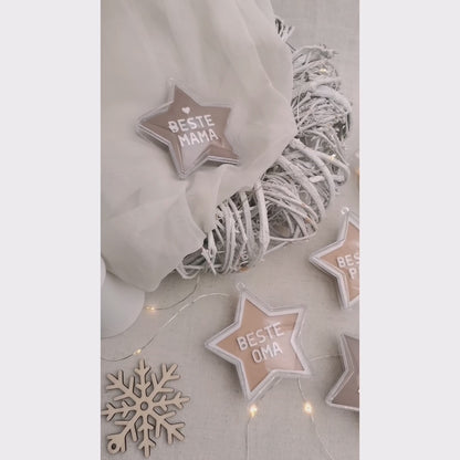 Stern Weihnachtskugel Einleger * Inlay für sternenförmige Kugel aus Acryl * skalierbar * Bundle * STL + 3MF 3D Druckdatei