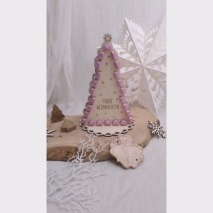 Adventskalender Weihnachtsbaum für rosa Schokoriegel * 3mm | 4mm | 6mm * Bundle * SVG Laserdatei