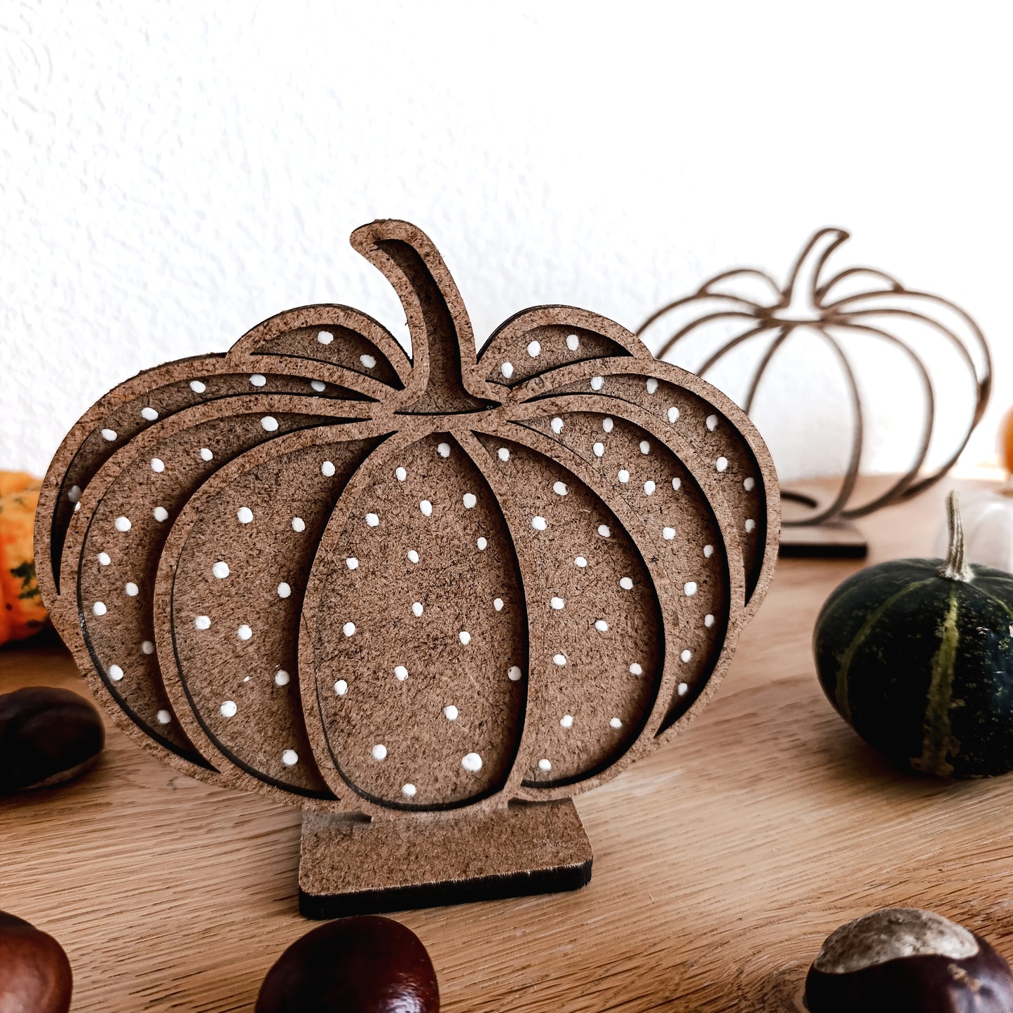 Rattan Kürbis | Boho Kürbisse * Wand Deko | Anhänger | LED Teelicht Aufsteller * 3mm | 4mm | 6mm * Bundle * SVG Laserdatei