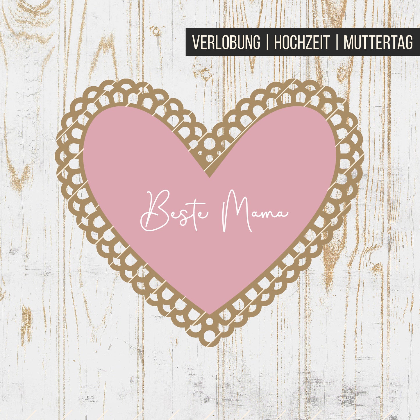 Herz Schild Muschelrand * einlagig | zweilagig * Bundle mit 20 Designs * SVG Laserdatei