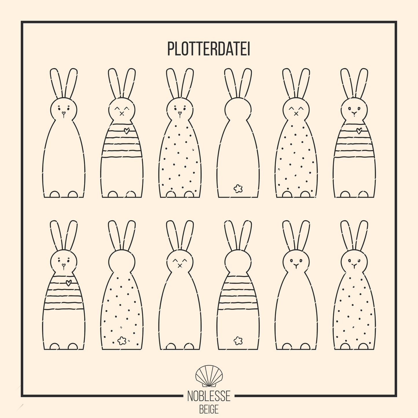 Skandi Hasen * Osterhäschen Geschenkhalter | Geldhalter | Anhänger * Bundle * SVG Laserdatei + Plotterdatei