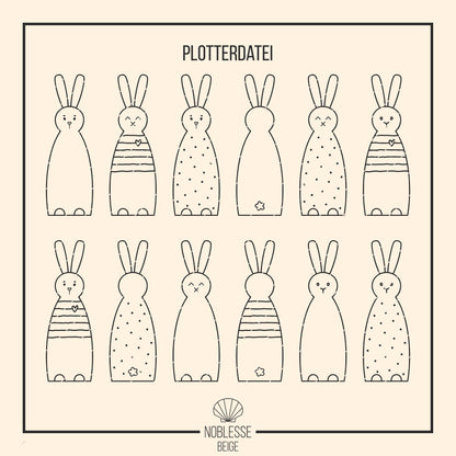 Skandi Hasen * Osterhäschen Geschenkhalter | Geldhalter | Anhänger * Bundle * SVG Laserdatei + Plotterdatei