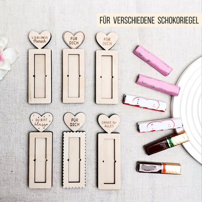 Gastgeschenk & Mitbringsel * Halter für Schokoriegel * Bundle * SVG Laserdatei