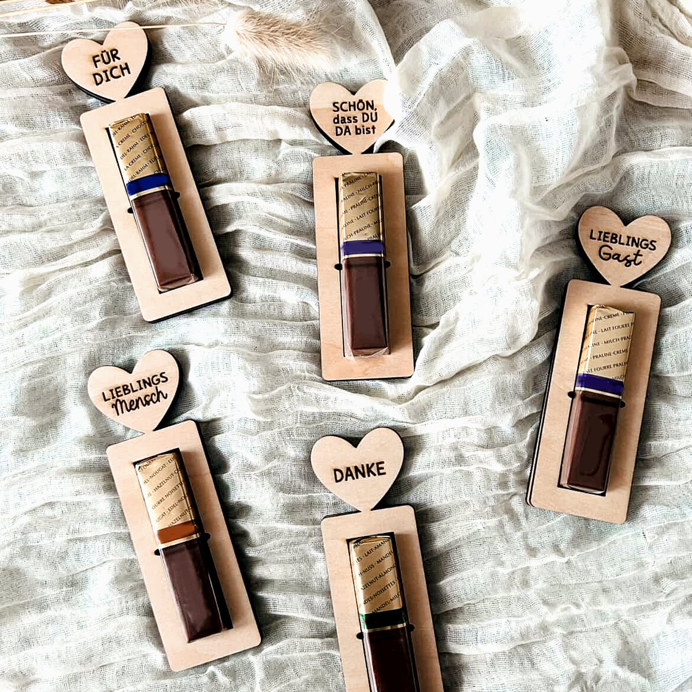 Gastgeschenk & Mitbringsel * Halter für Schokoriegel * Bundle * SVG Laserdatei