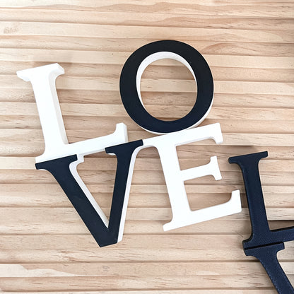 LOVE Schriftzug * Aufsteller + Blumenhalter * STL + 3MF 3D Druckdatei