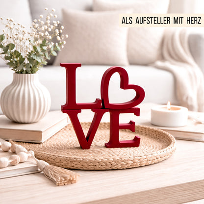 LOVE Schriftzug * Aufsteller + Blumenhalter * STL + 3MF 3D Druckdatei