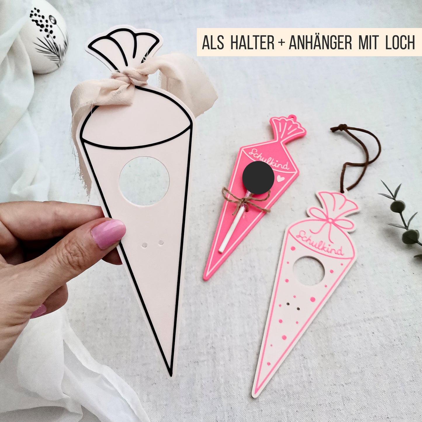 Schultüte * Halter für Lutscher * Bundle 24 Varianten * STL + 3MF 3D Druckdatei
