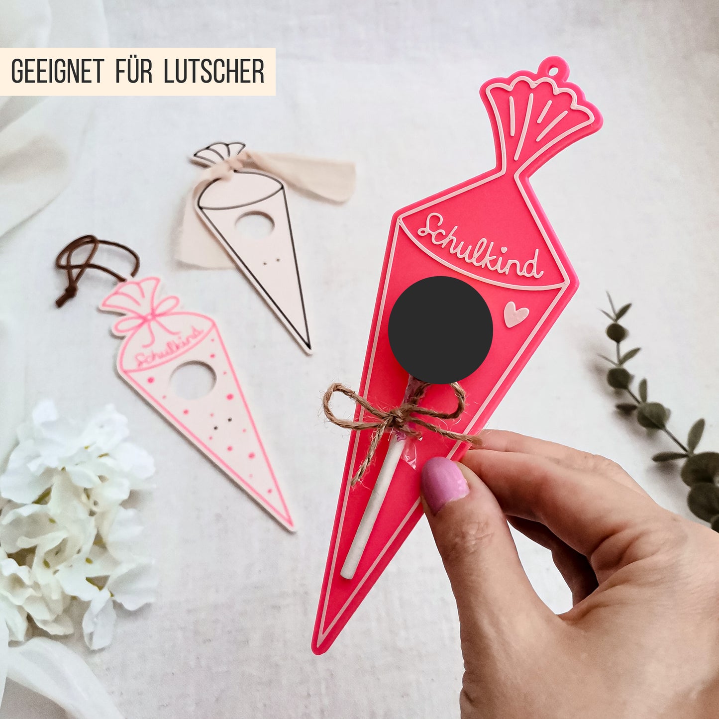 Schultüte * Halter für Lutscher * Bundle 24 Varianten * STL + 3MF 3D Druckdatei