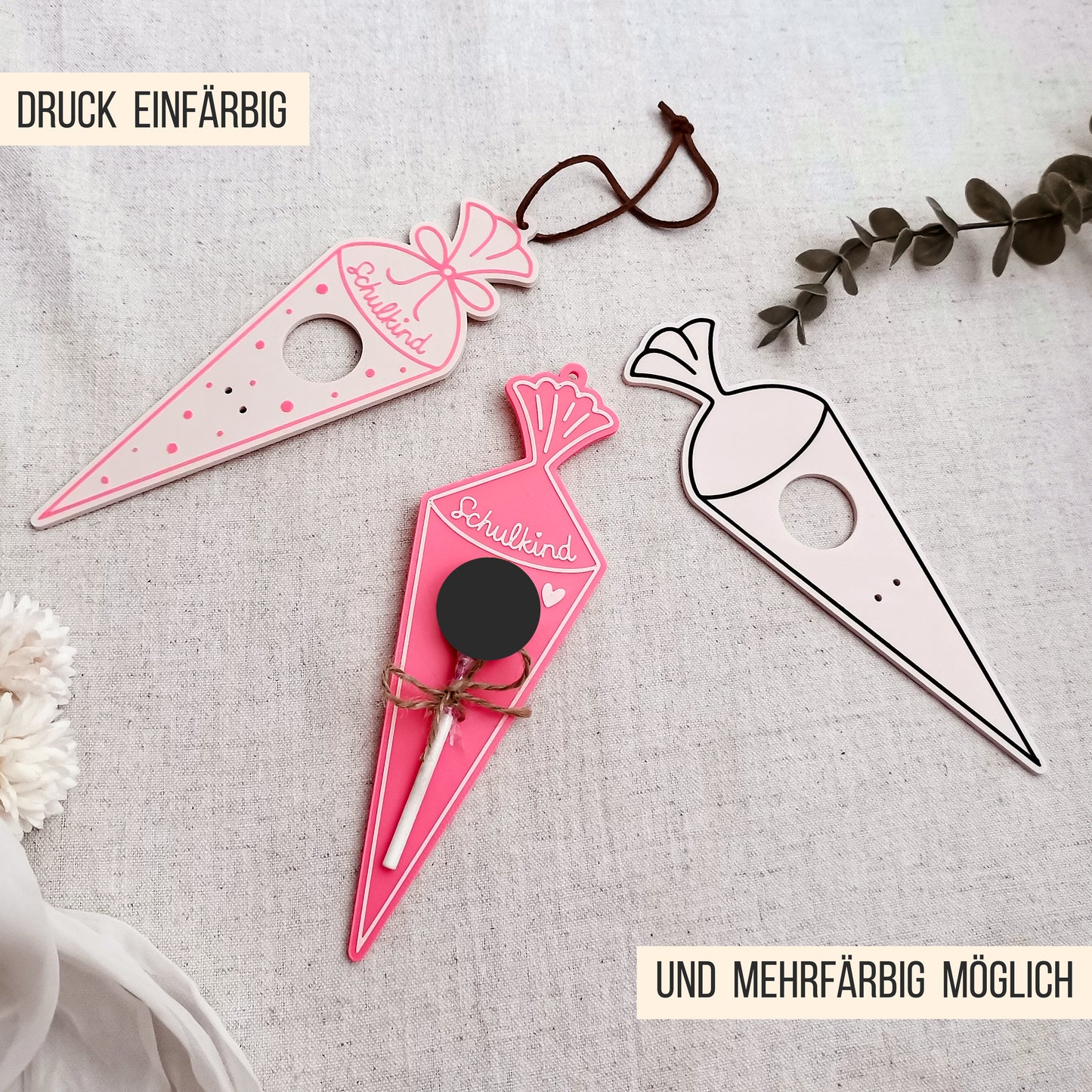 Schultüte * Halter für Lutscher * Bundle 24 Varianten * STL + 3MF 3D Druckdatei
