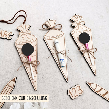Schultüte * Halter für Lutscher | Geld * Bundle * 54 Designs * SVG Laserdatei