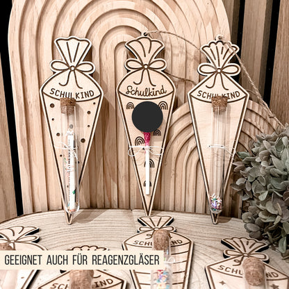 Schultüte * Halter für Lutscher | Geld * Bundle * 54 Designs * SVG Laserdatei