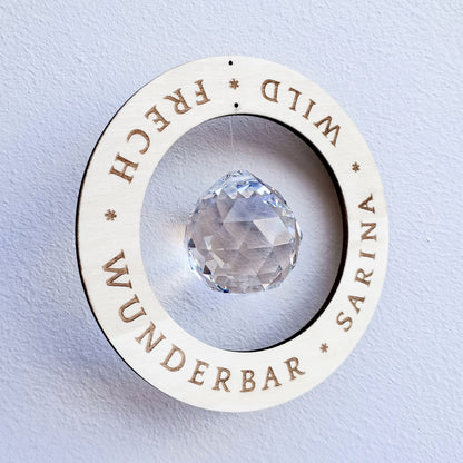 Sonnenfänger * Personalisierbar mit Wunschtext * Design Ring