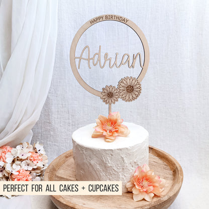 Sonnenblumen Cake Topper | Cake Charm | Loops * Bundle * SVG Laserdatei