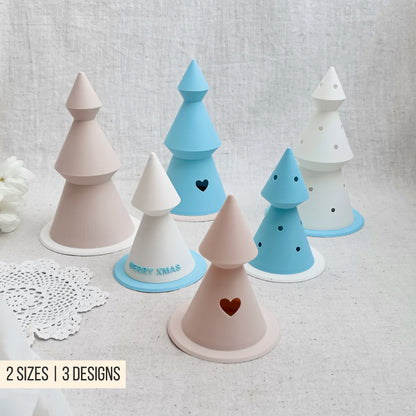 Tannenbaum | Weihnachtsbaum * Bundle mit 6 Designs * mit Halter für LED Teelicht | Ballonlicht * 3D Druckdatei
