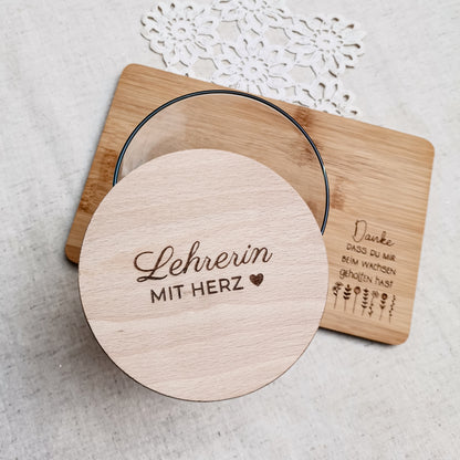 Personalisiertes Vorratsglas * Lehrer | Pädagoge | Erzieher mit Herz