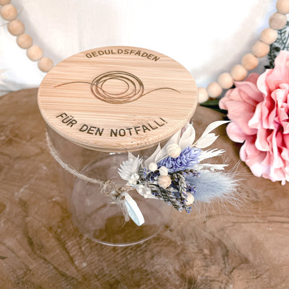 Vorratsglas Geduldsfäden * Geschenk für Erzieher | Lehrer * 6 Designs * SVG Laserdatei