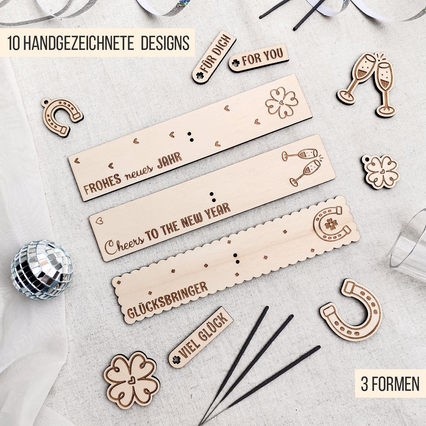 Halter für Wunderkerzen | Sternspritzer * Bundle * SVG Laserdatei