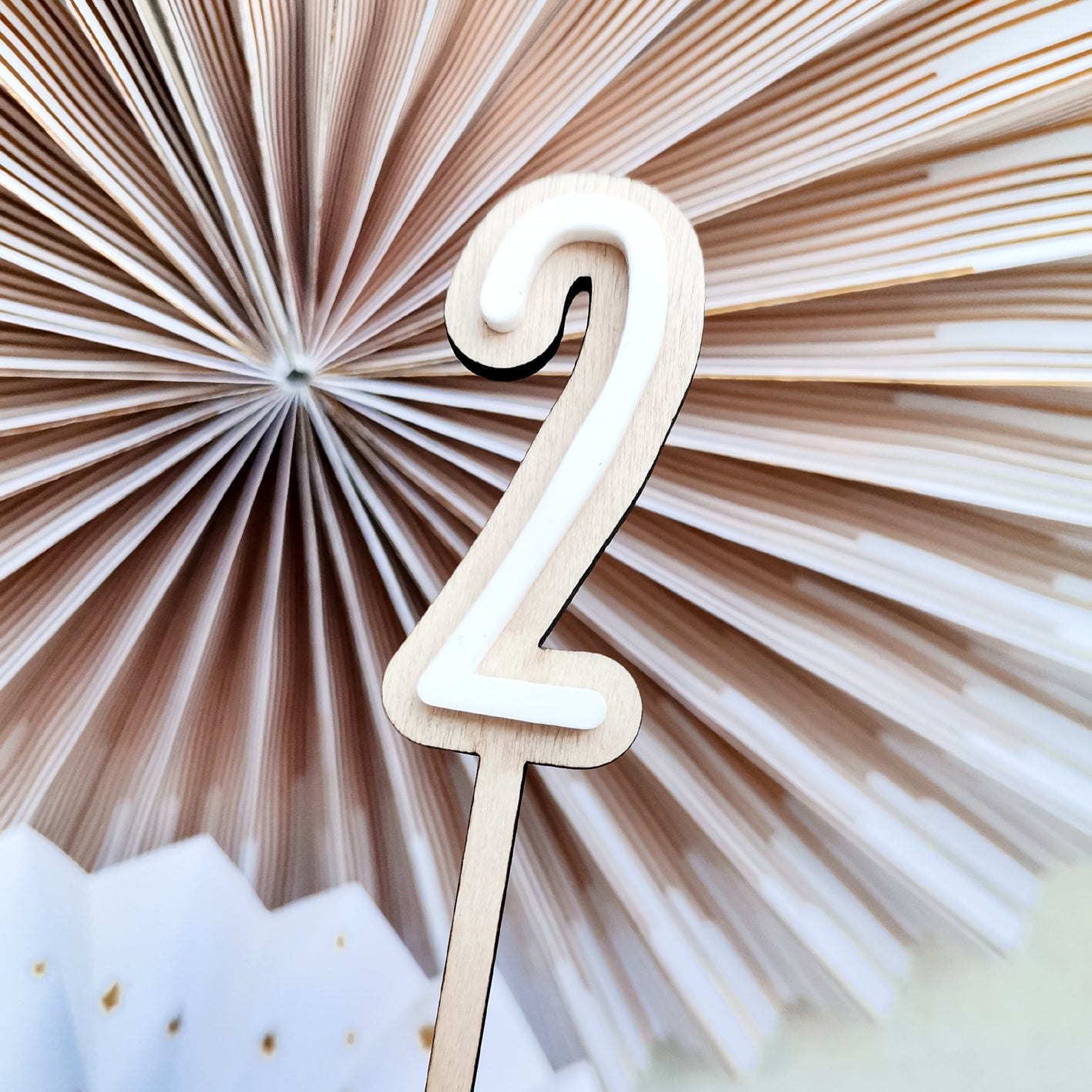 Cake Topper Zahlen * Design High Letters * einzelne Zahl | Set 0-9 * zweilagig